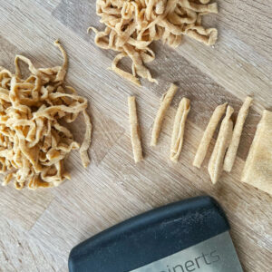 opskrift på hjemmelavet pasta med økologisk hvedeklid og hvedemel fra dansk mølle mejnerts